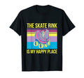 Skate Rink Is My Happy Place Roller T-Shirt - Trendy Graphic for Adults - T-Shirt, Sweatshirt, Hoodie
