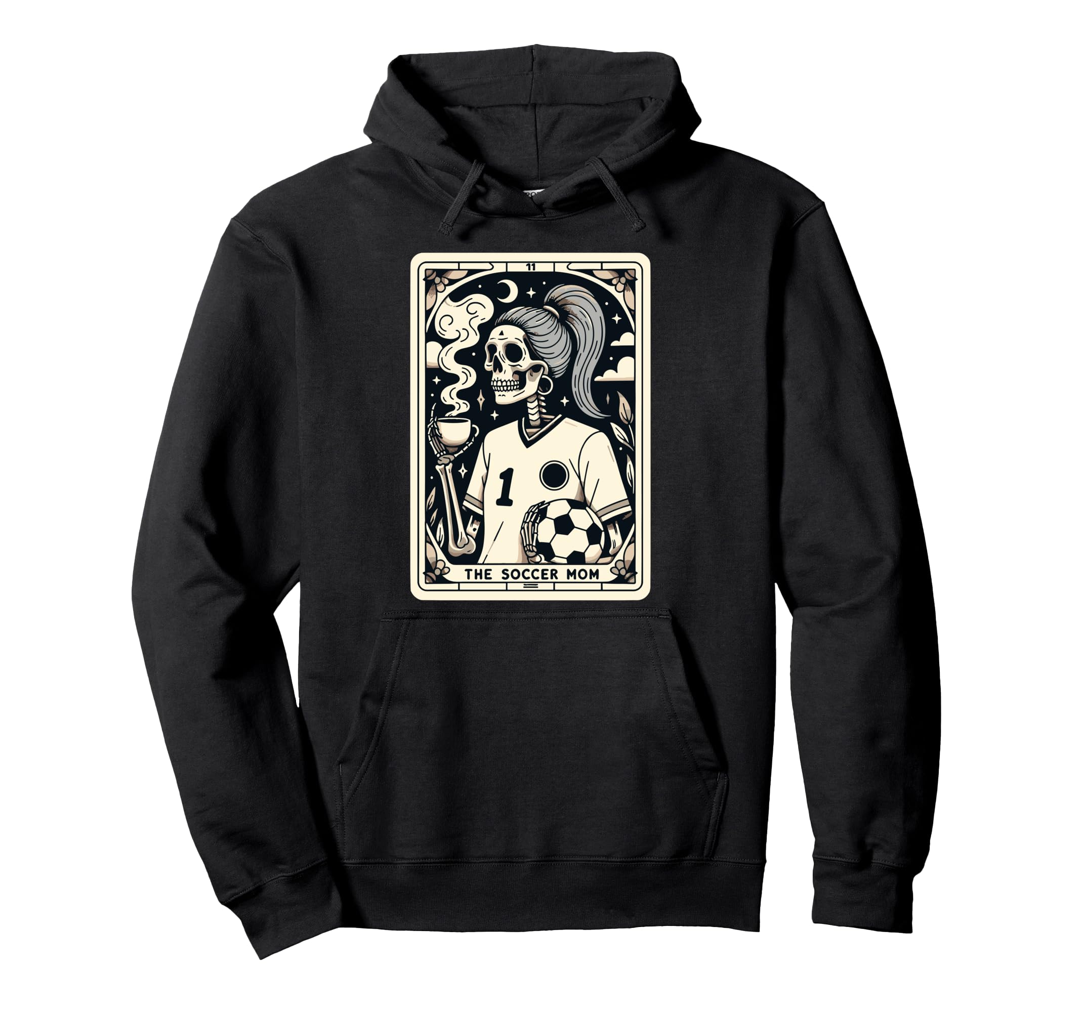Soccer Mom Soccer Mum Tarot Card Hoodie - Unique Graphic Men Women - T-Shirt, Sweatshirt, Hoodie