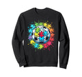 Soccer Ball Autism Awareness Month Sweatshirt - Graphic Print Men Women - T-Shirt, Sweatshirt, Hoodie