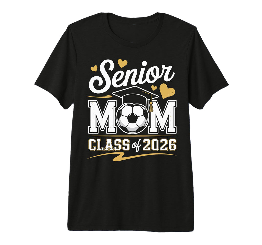 Senior Soccer Mom Class 2026 Tri Blend T-Shirt - Novelty Apparel for Adults - T-Shirt, Sweatshirt, Hoodie