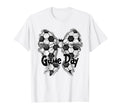 Coquette Bow Soccer Game Day Soccer Mom T-Shirt - Unique Graphic Men Women - T-Shirt, Sweatshirt, Hoodie