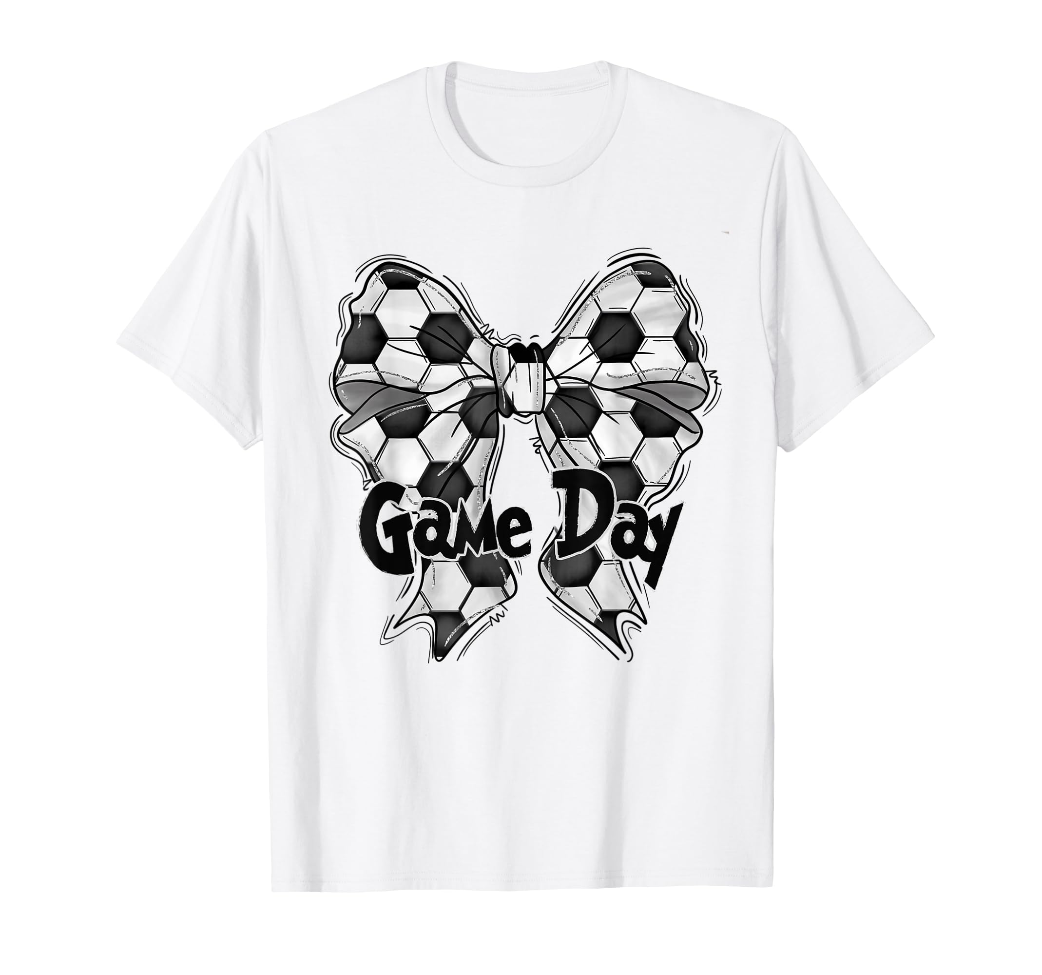 Coquette Bow Soccer Game Day Soccer Mom T-Shirt - Unique Graphic Men Women - T-Shirt, Sweatshirt, Hoodie