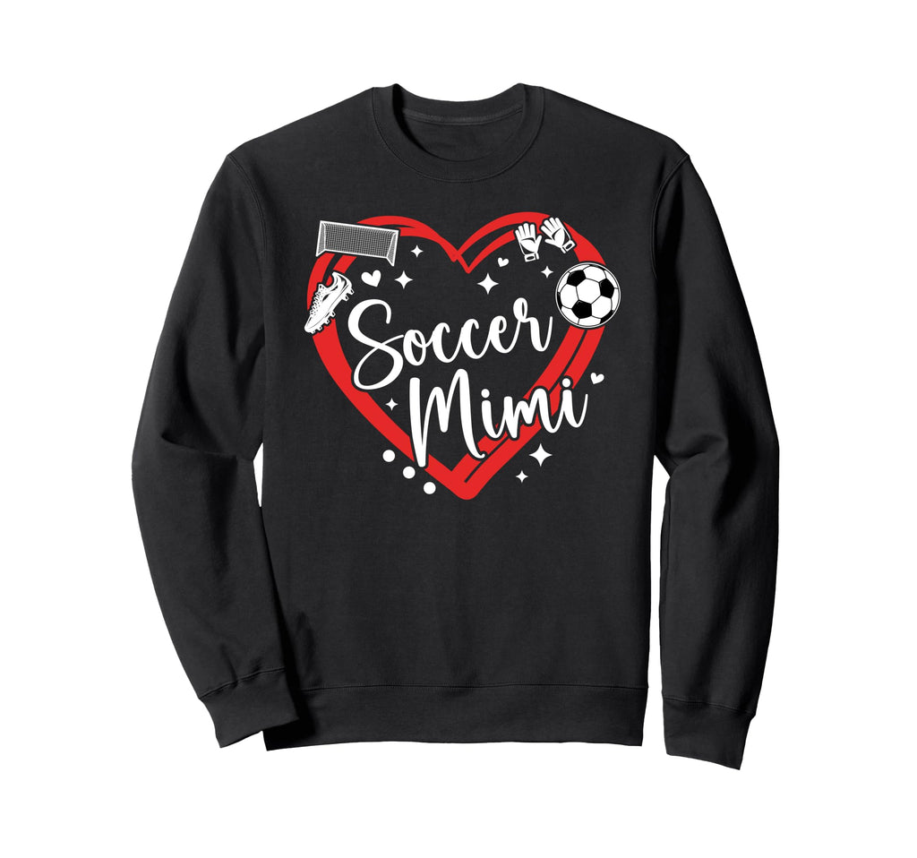 Soccer Mimi Grandma Heart Mimi Sweatshirt - Aesthetic Graphic for Adults - T-Shirt, Sweatshirt, Hoodie