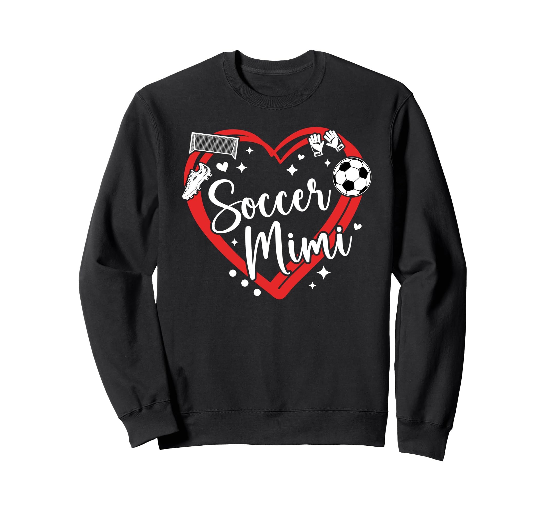 Soccer Mimi Grandma Heart Mimi Sweatshirt - Aesthetic Graphic for Adults - T-Shirt, Sweatshirt, Hoodie