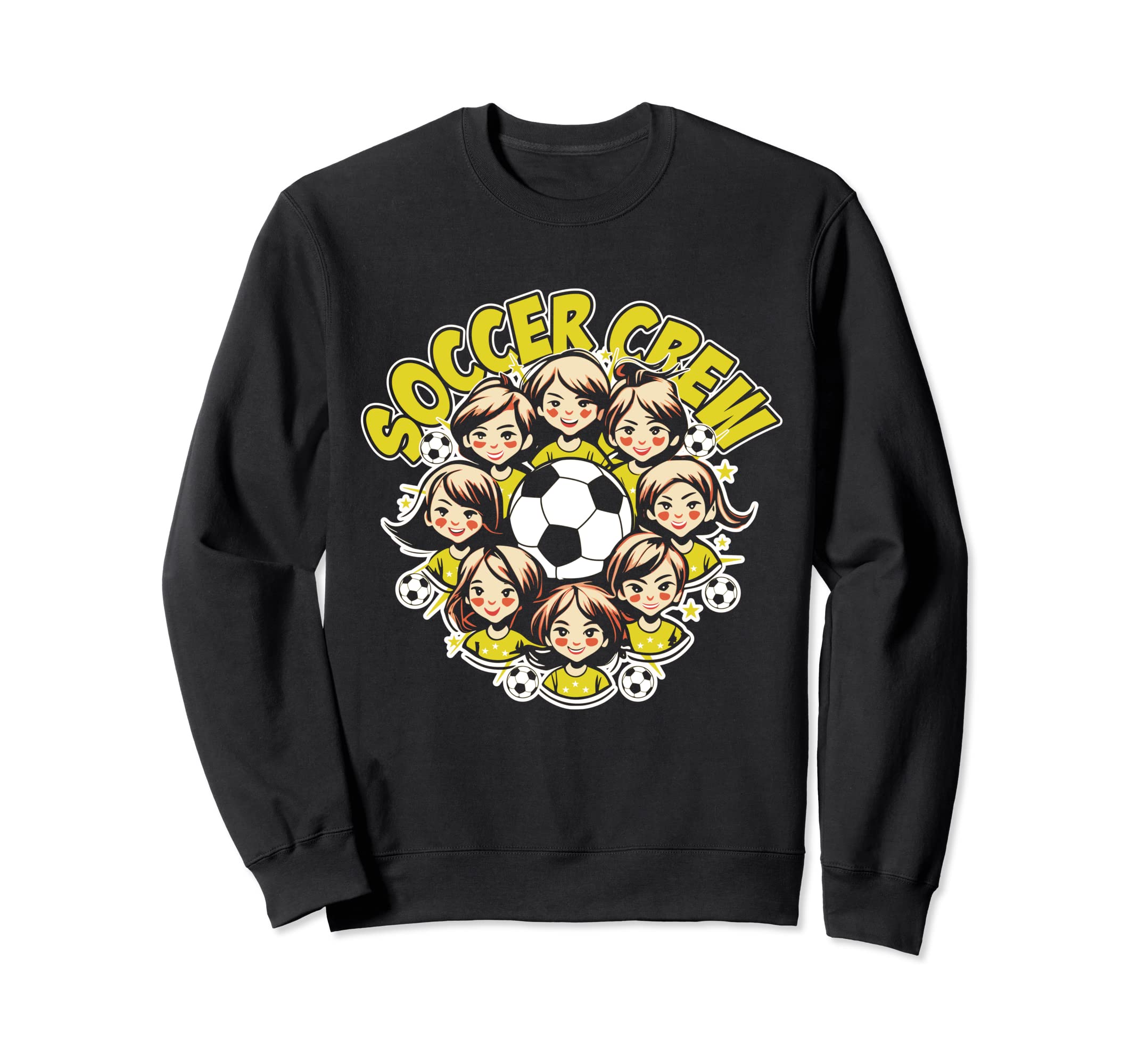 Soccer Ladies Crew Soccer Team Sweatshirt - Fun Novelty Design Men Women - T-Shirt, Sweatshirt, Hoodie