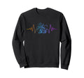 Roller Skating Skate Heartbeat Sweatshirt - Graphic Print Unisex - T-Shirt, Sweatshirt, Hoodie