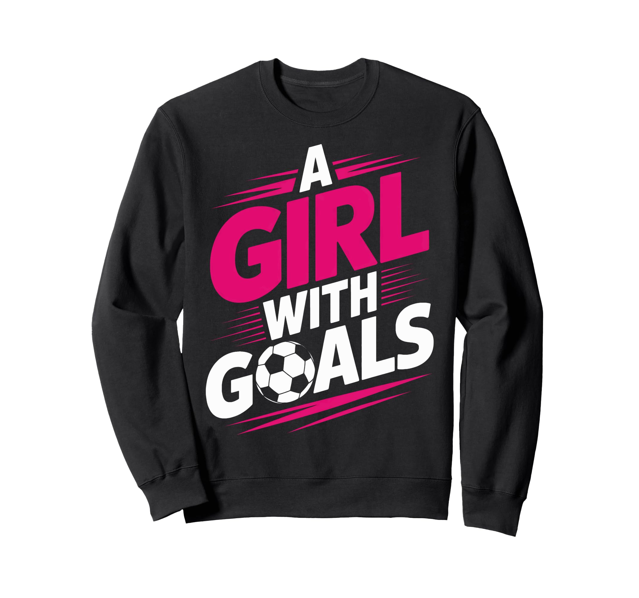 Goals Soccer Enthusiast Motivated Sweatshirt - Minimalist Print Men Women - T-Shirt, Sweatshirt, Hoodie