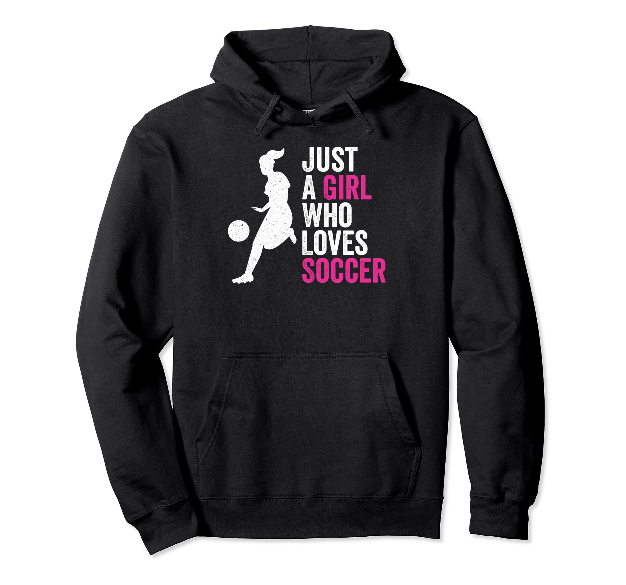 Just Who Loves Soccer Hoodie - Minimalist Print Men Women - T-Shirt, Sweatshirt, Hoodie