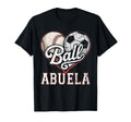 Ball Abuela Baseball Soccer Heart T-Shirt - Aesthetic Graphic for Adults - T-Shirt, Sweatshirt, Hoodie