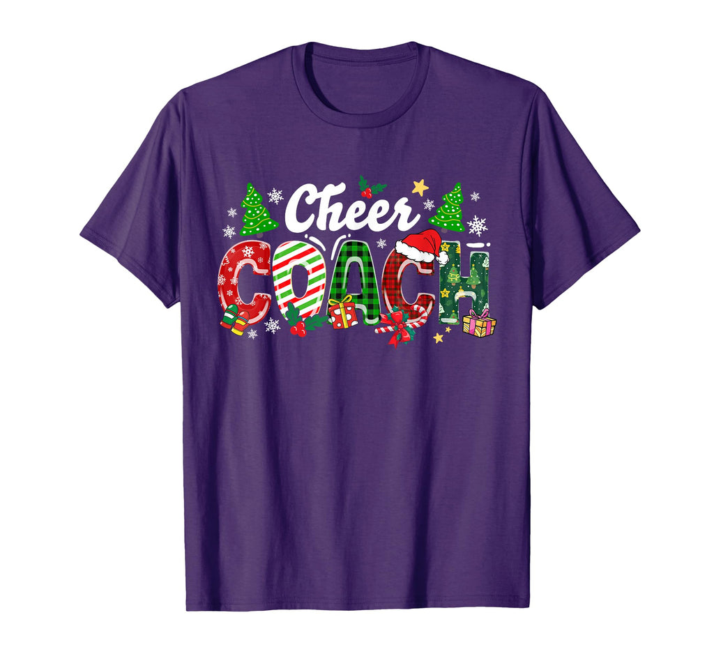 Cheer Coach Cheerleader Coach Holiday T-Shirt - Unique Graphic Men Women - T-Shirt, Sweatshirt, Hoodie