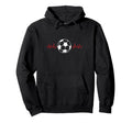 Soccer Ball Heartbeat Players Hoodie - Aesthetic Graphic for Adults - T-Shirt, Sweatshirt, Hoodie
