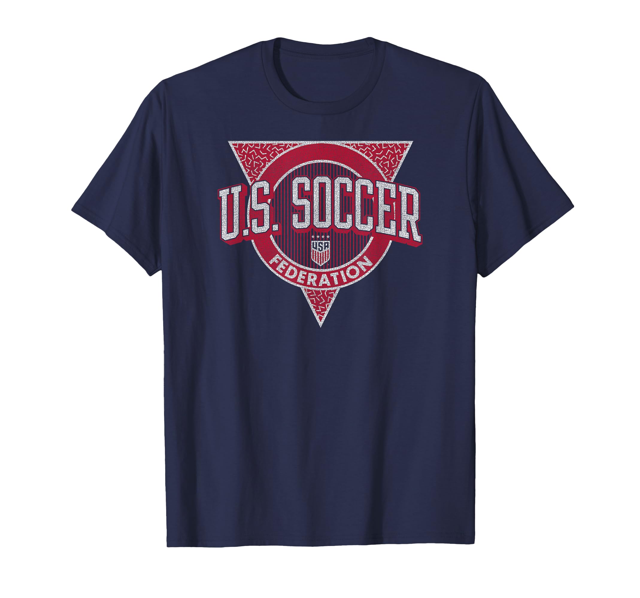 U S Soccer Triblock Navy Uswnt T-Shirt - Novelty Apparel for Adults - T-Shirt, Sweatshirt, Hoodie