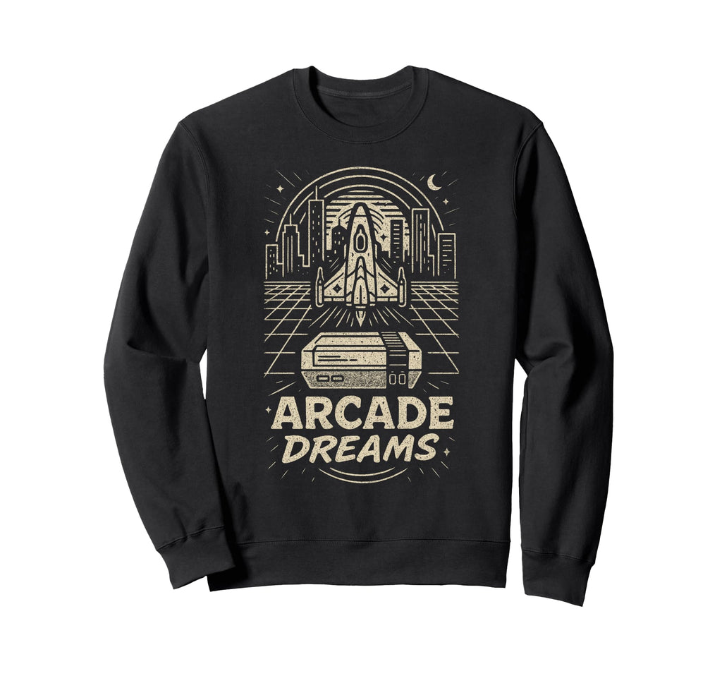 Arcade Gamer 80S Gaming Video Game Sweatshirt - Novelty Apparel Men Women - T-Shirt, Sweatshirt, Hoodie