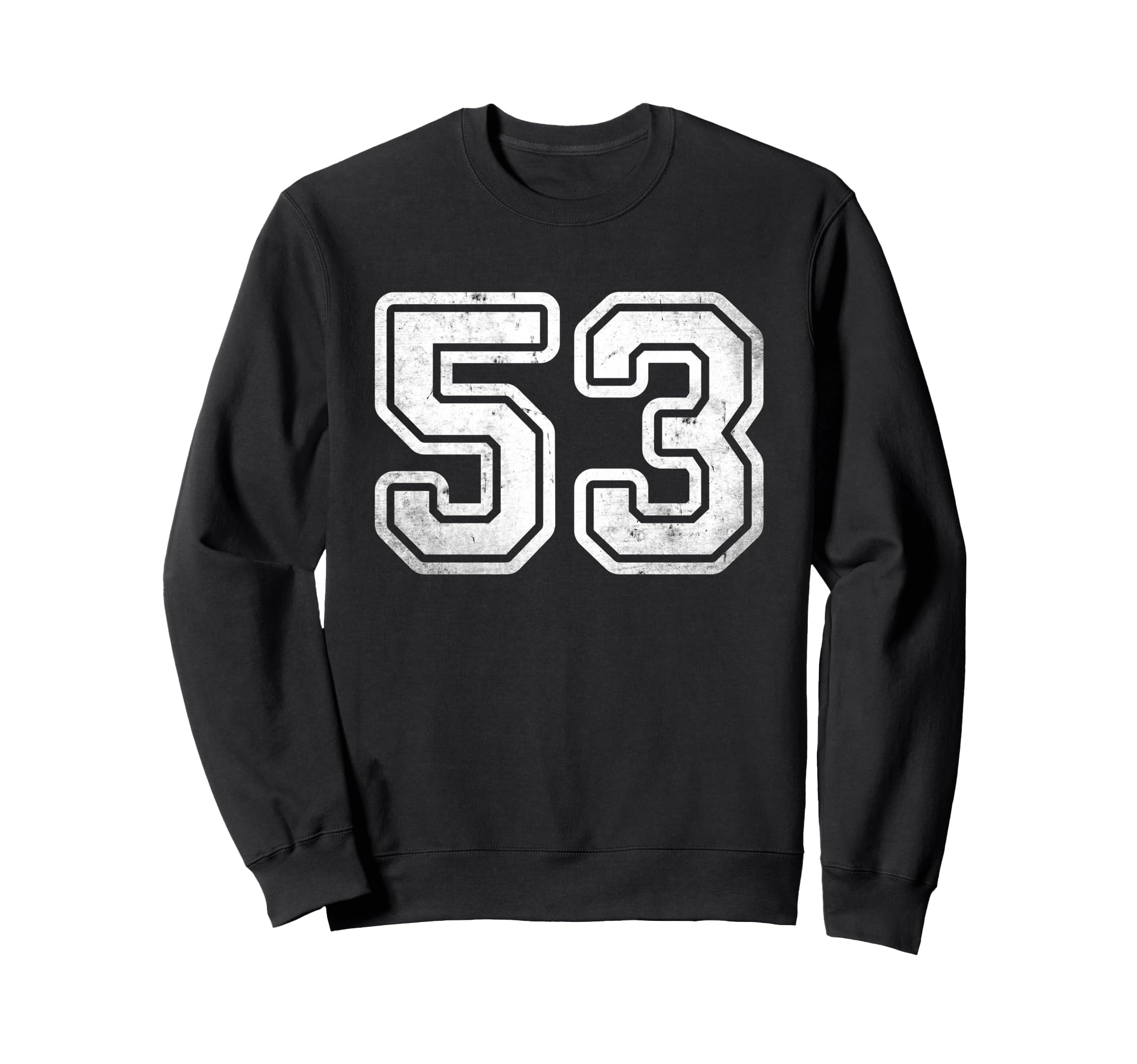 Sports Team Number 53 Sweatshirt - Unique Graphic for Adults - T-Shirt, Sweatshirt, Hoodie