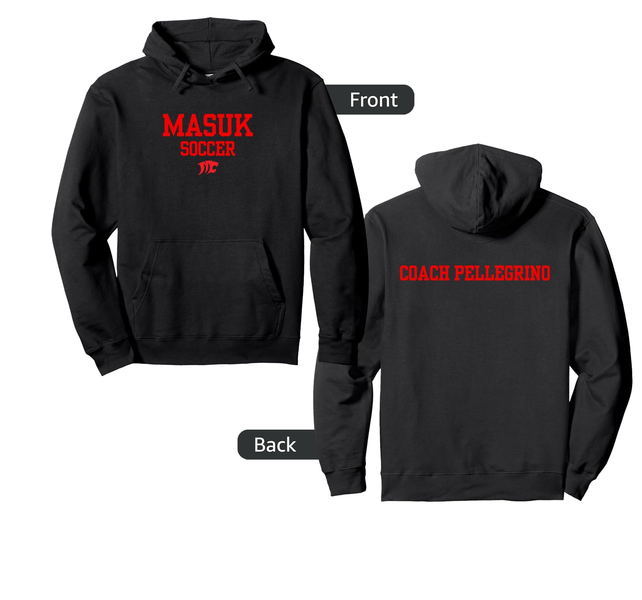 Masuk Soccer Coach Hoodie - Trendy Graphic for Adults - T-Shirt, Sweatshirt, Hoodie