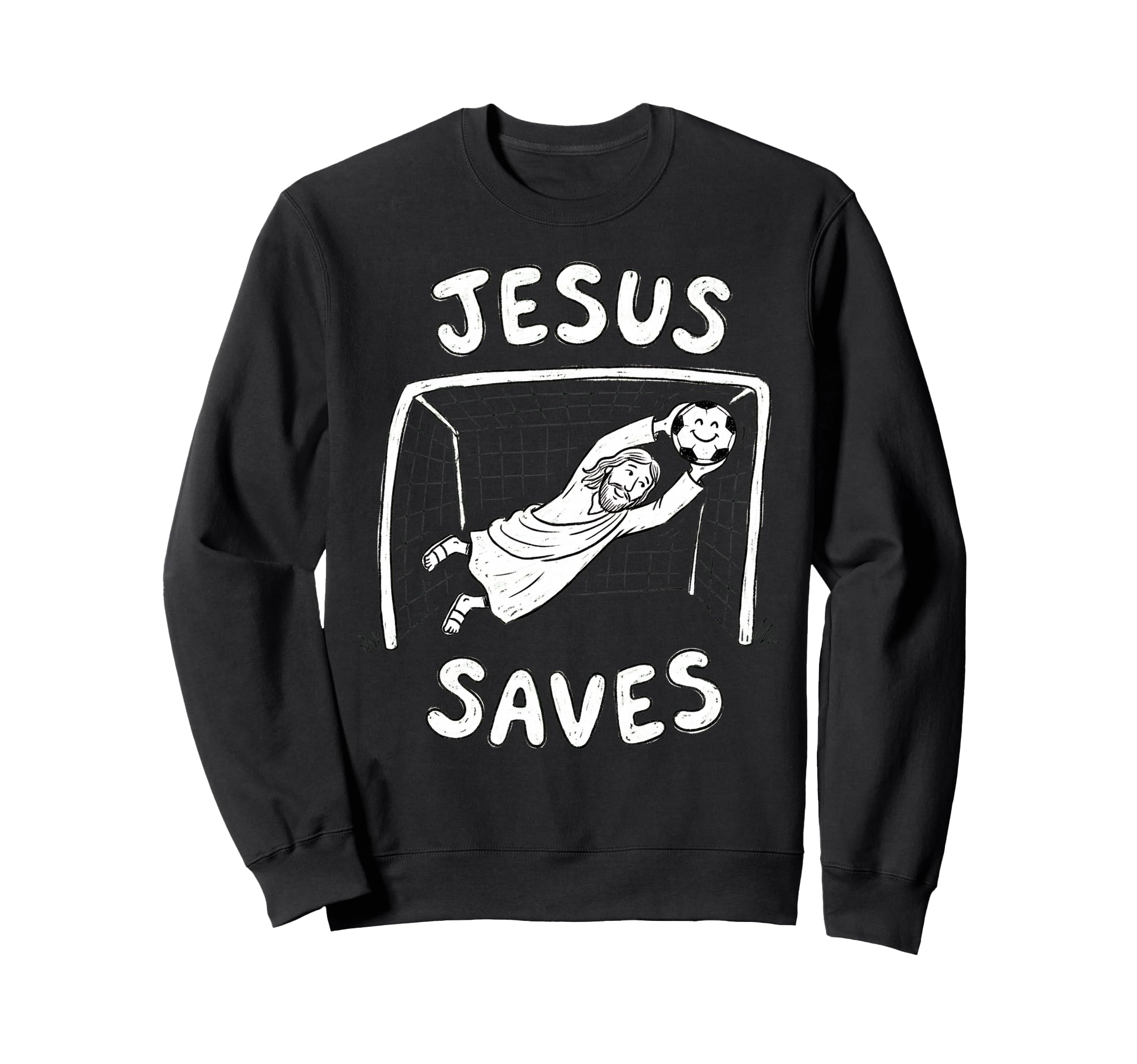 Christian Jesus Saves Soccer Sweatshirt - Novelty Apparel Men Women - T-Shirt, Sweatshirt, Hoodie