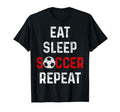 Eat Sleep Soccer Repeat Soccer Player T-Shirt - Custom Art Print for Adults - T-Shirt, Sweatshirt, Hoodie