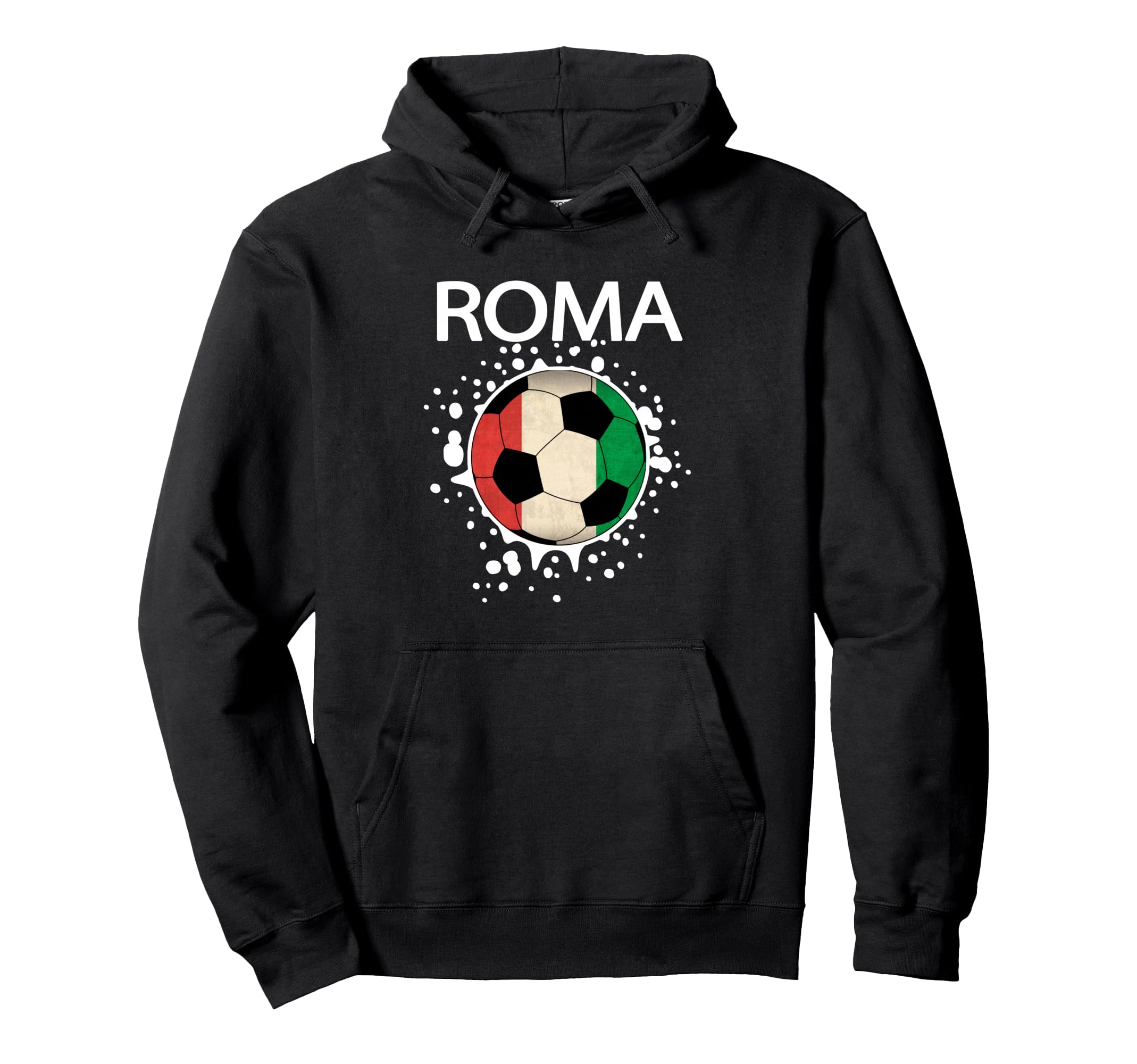 Roma Soccer 2018 Italian Flag Fire T-Shirt - Minimalist Print for Adults - T-Shirt, Sweatshirt, Hoodie