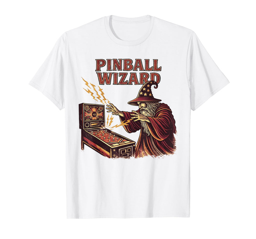 Pinball Wizard Pinball Lover Funny Arcade T-Shirt - Unique Graphic Unisex - T-Shirt, Sweatshirt, Hoodie
