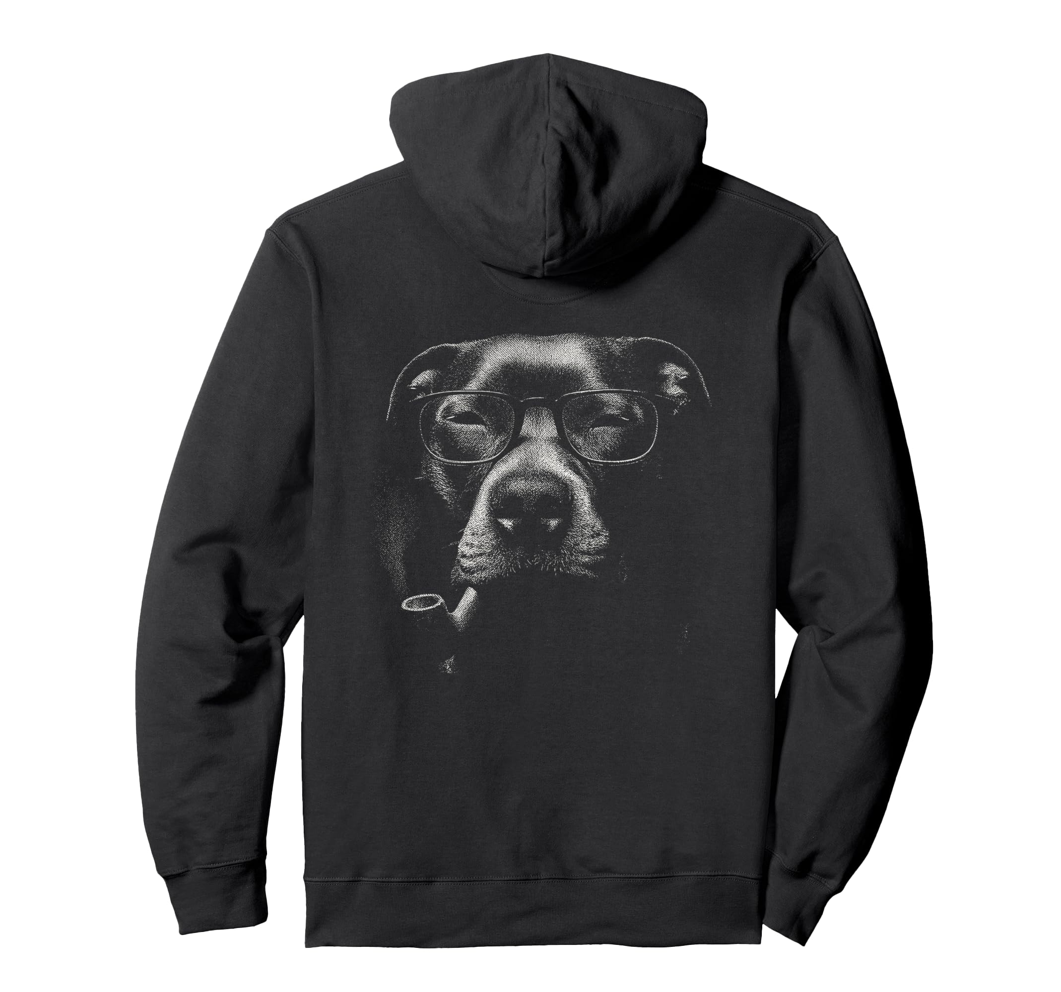 American Pitbull Glasses Pipe Grunge Meme Hoodie - Trendy Graphic Unisex - T-Shirt, Sweatshirt, Hoodie