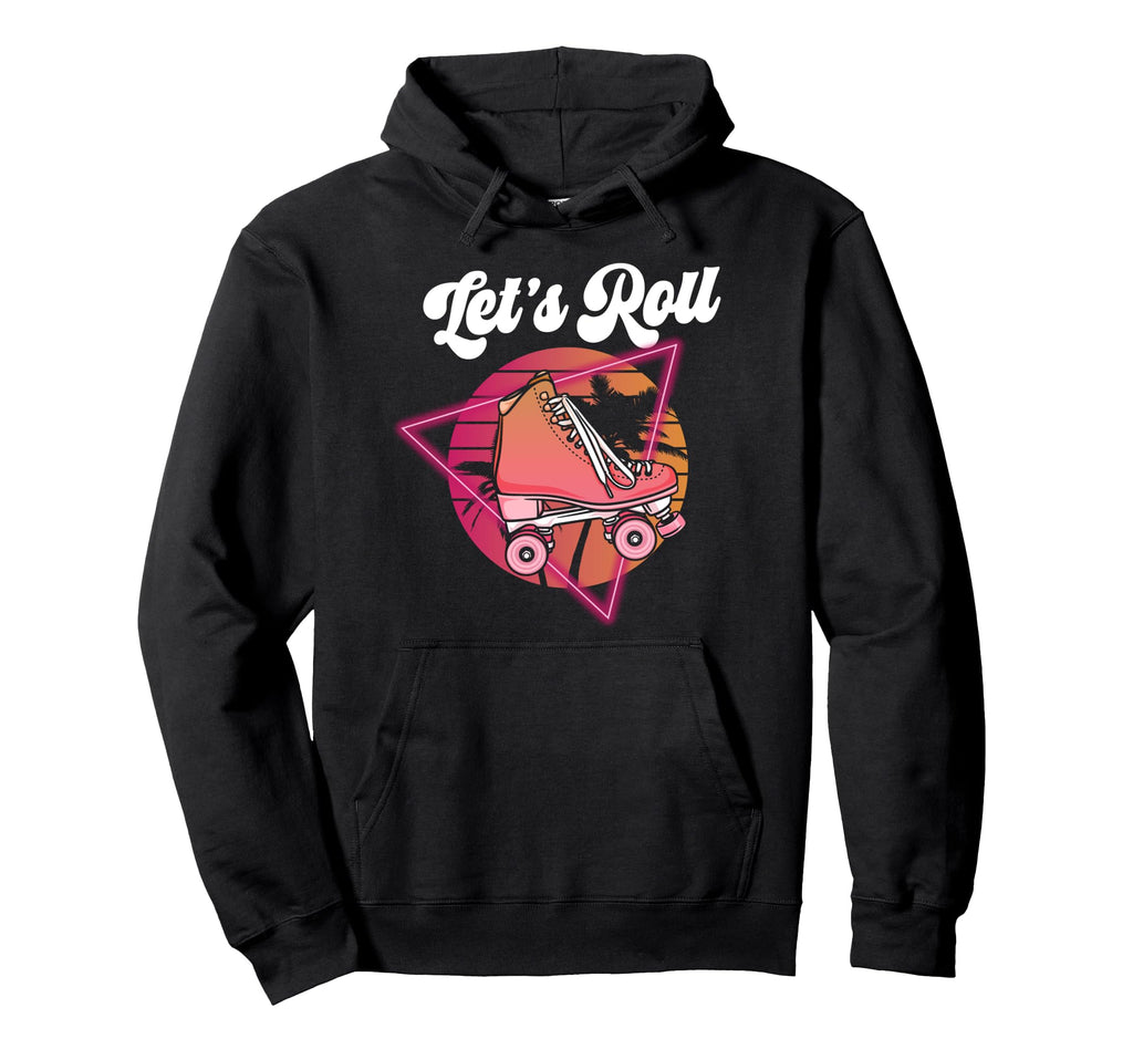 Roller Skating Skate 1970S Lets Roll Hoodie - Aesthetic Graphic for Adults - T-Shirt, Sweatshirt, Hoodie