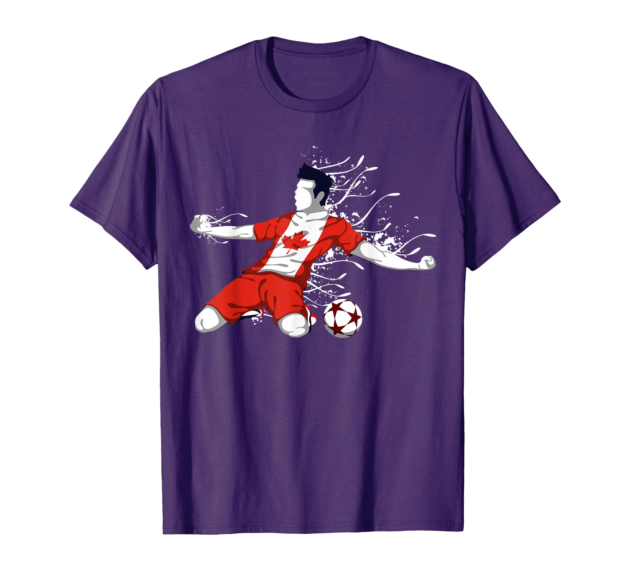 Canada Soccer Fans Jersey Canadian T-Shirt - Aesthetic Graphic for Adults - T-Shirt, Sweatshirt, Hoodie