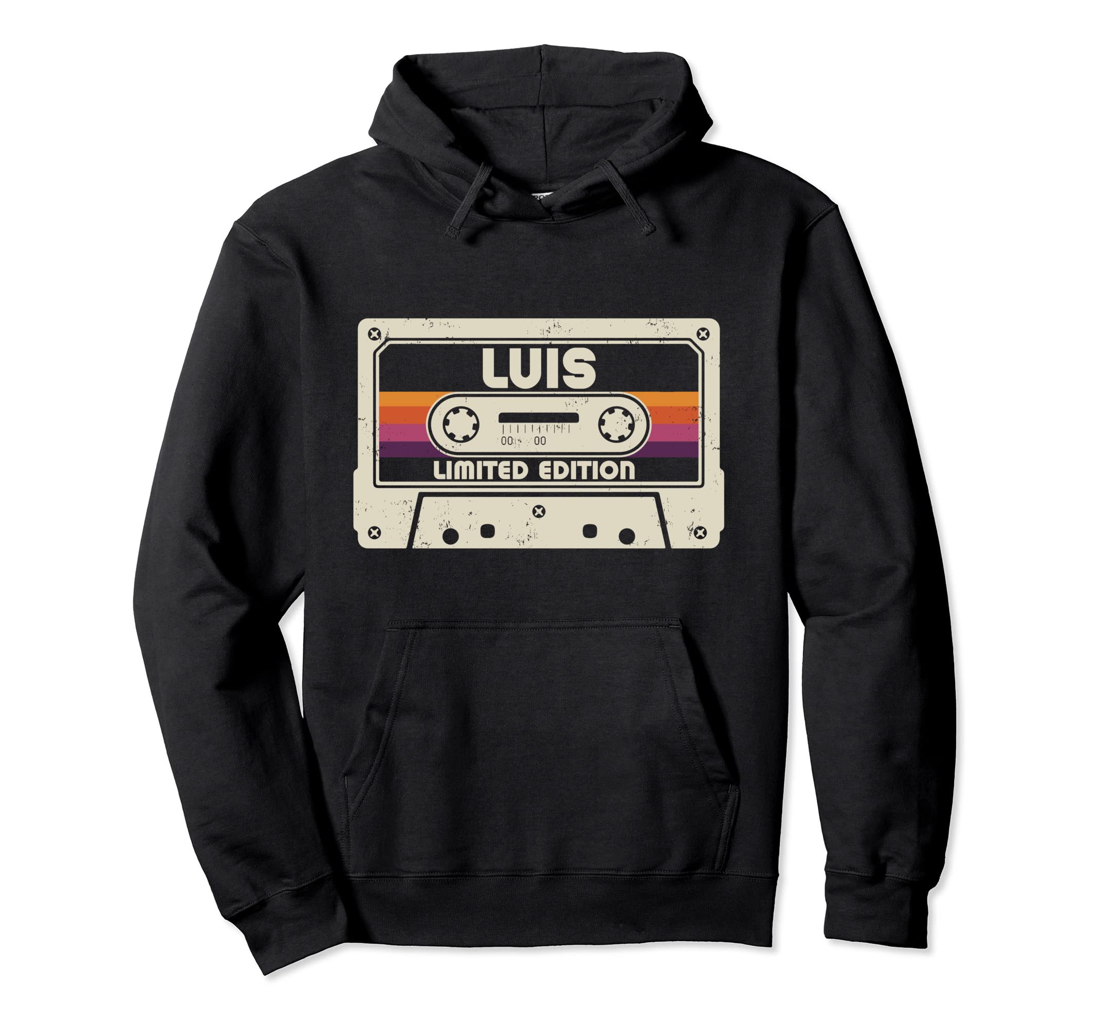 Luis First Name Cassette Tape Hoodie - Unique Graphic Unisex - T-Shirt, Sweatshirt, Hoodie