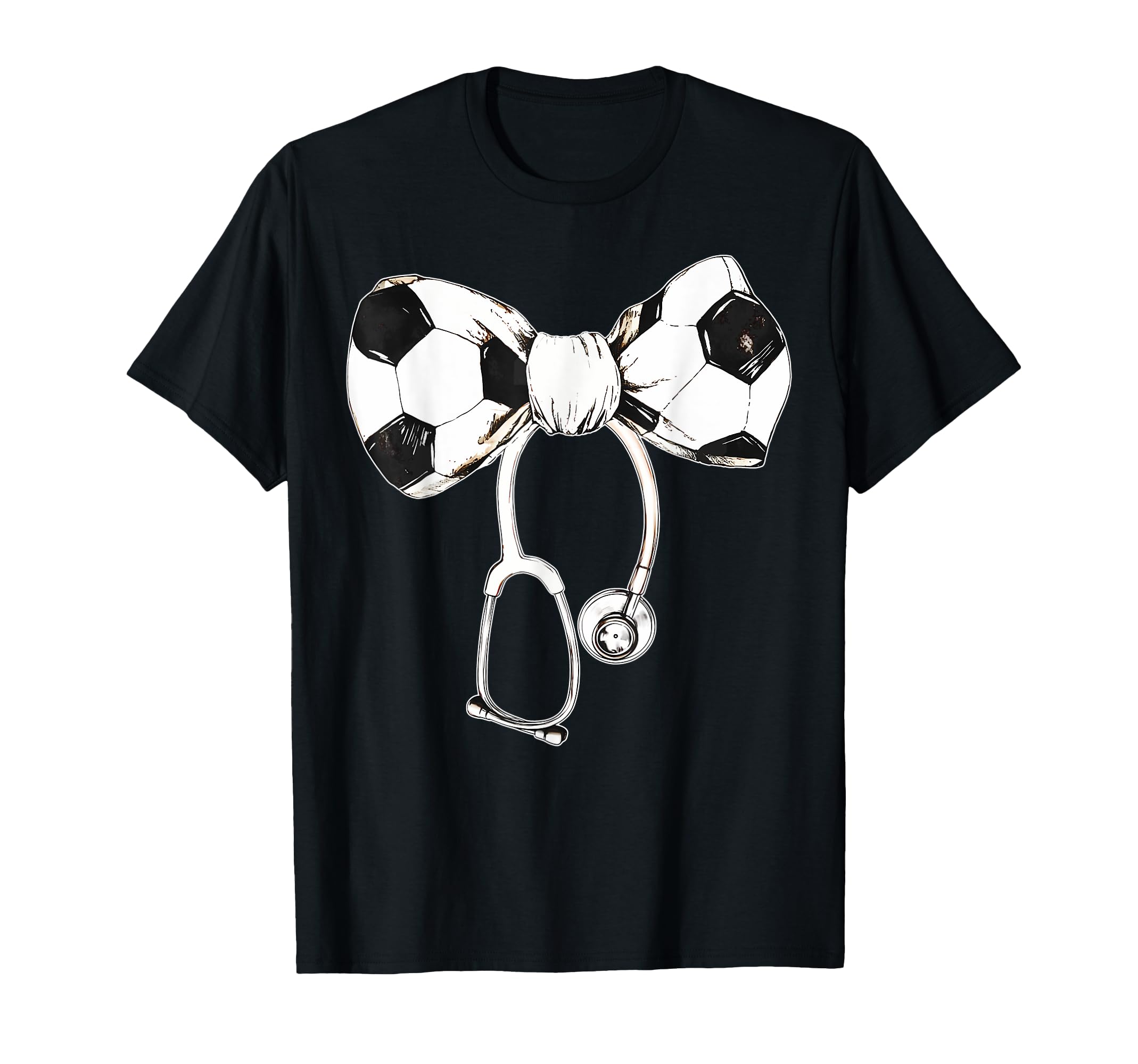 Coquette Bow Stethoscope Soccer Nurse T-Shirt - Streetwear Style Unisex - T-Shirt, Sweatshirt, Hoodie
