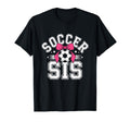 Soccer Sister Funny Coquette Bow Sport T-Shirt - Graphic Print for Adults - T-Shirt, Sweatshirt, Hoodie