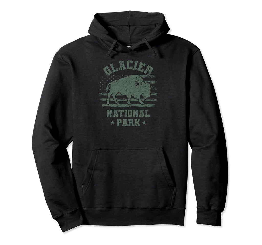 Glacier National Park Us Glacier Hoodie - Fun Novelty Design for Adults - T-Shirt, Sweatshirt, Hoodie