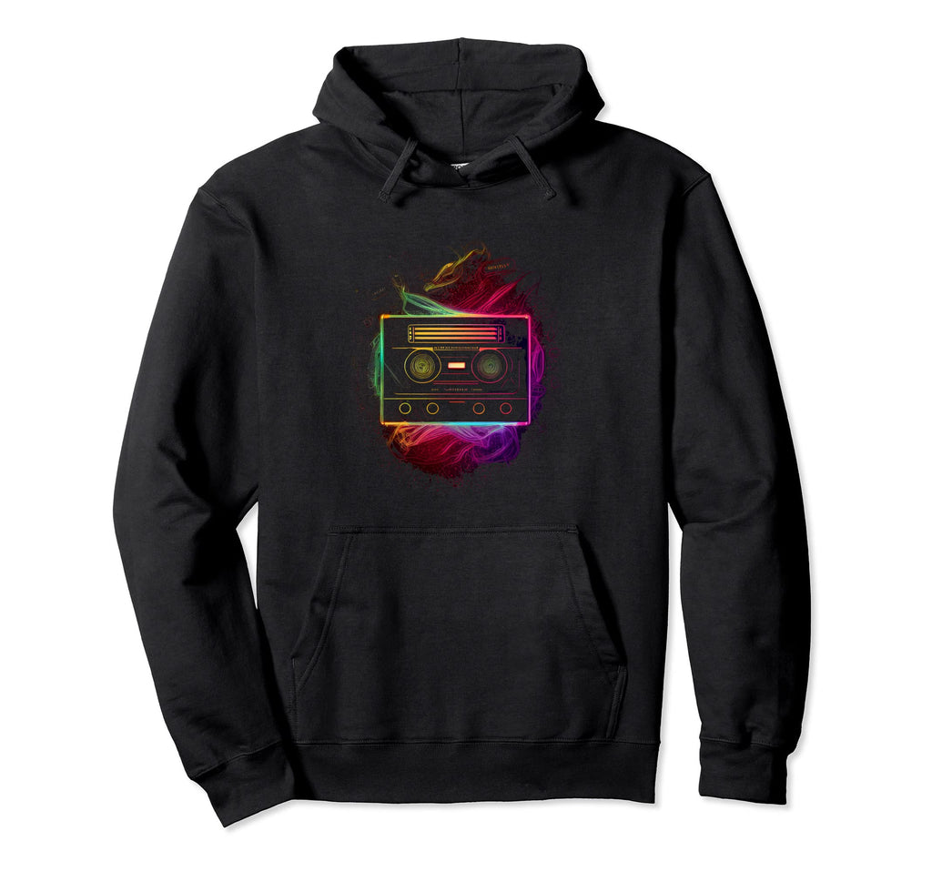 80S 90S Cassettes 80S Music Cassette Hoodie - Minimalist Print Men Women - T-Shirt, Sweatshirt, Hoodie