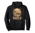 Highway 66 100 Years 1926 2026 Car Lover Hoodie - Aesthetic Graphic Unisex - T-Shirt, Sweatshirt, Hoodie