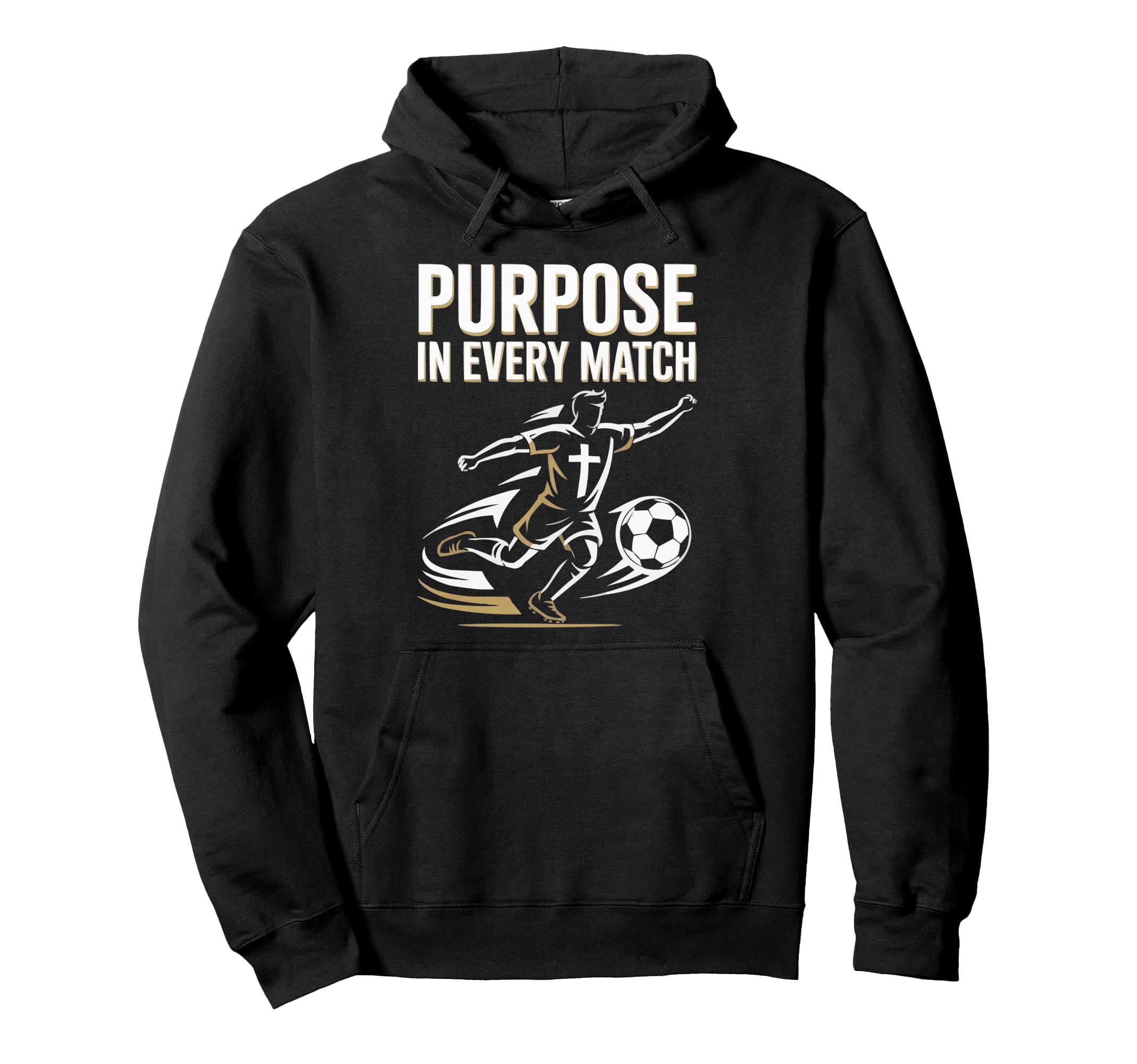 Christian Soccer Player Religious Bible Hoodie - Unique Graphic Unisex - T-Shirt, Sweatshirt, Hoodie