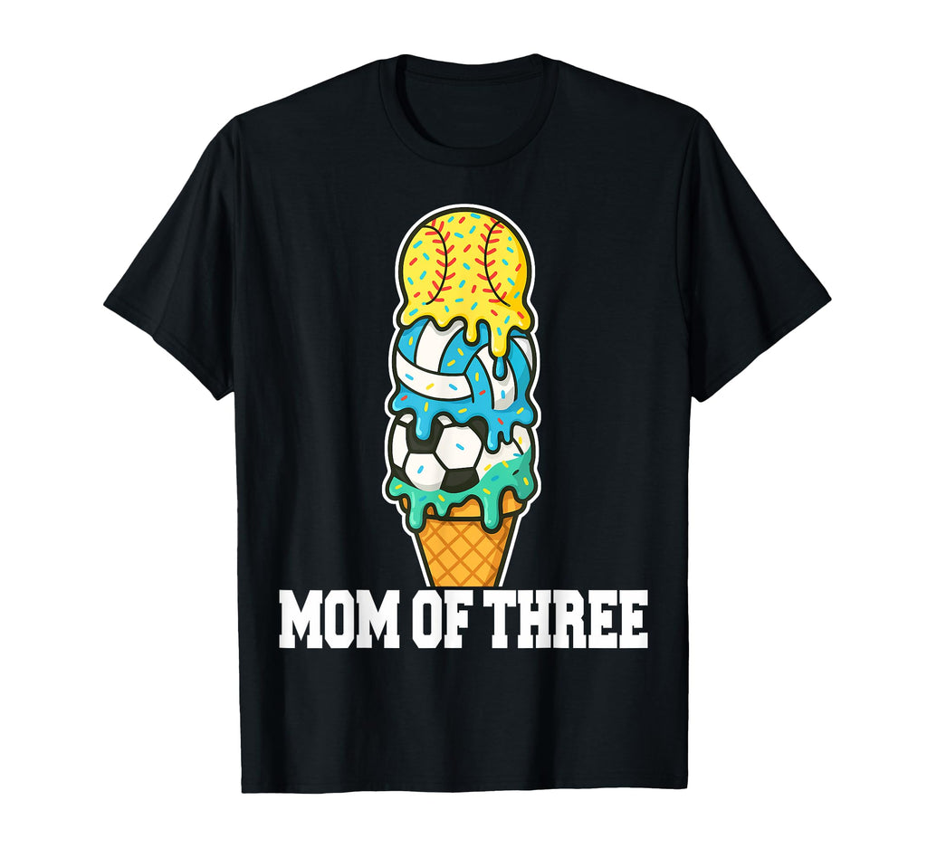 Softball Soccer Volleyball Mom Ice T-Shirt - Aesthetic Graphic Unisex - T-Shirt, Sweatshirt, Hoodie