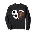 Leopard Soccer And Football Mom Sweatshirt - Aesthetic Graphic Men Women - T-Shirt, Sweatshirt, Hoodie