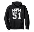 Number 51 Custom Proud Soccer Futbol Hoodie - Minimalist Print for Adults - T-Shirt, Sweatshirt, Hoodie