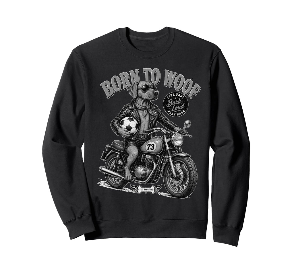Ridgeback Motorbike Love Footbal Sweatshirt - Minimalist Print for Adults - T-Shirt, Sweatshirt, Hoodie