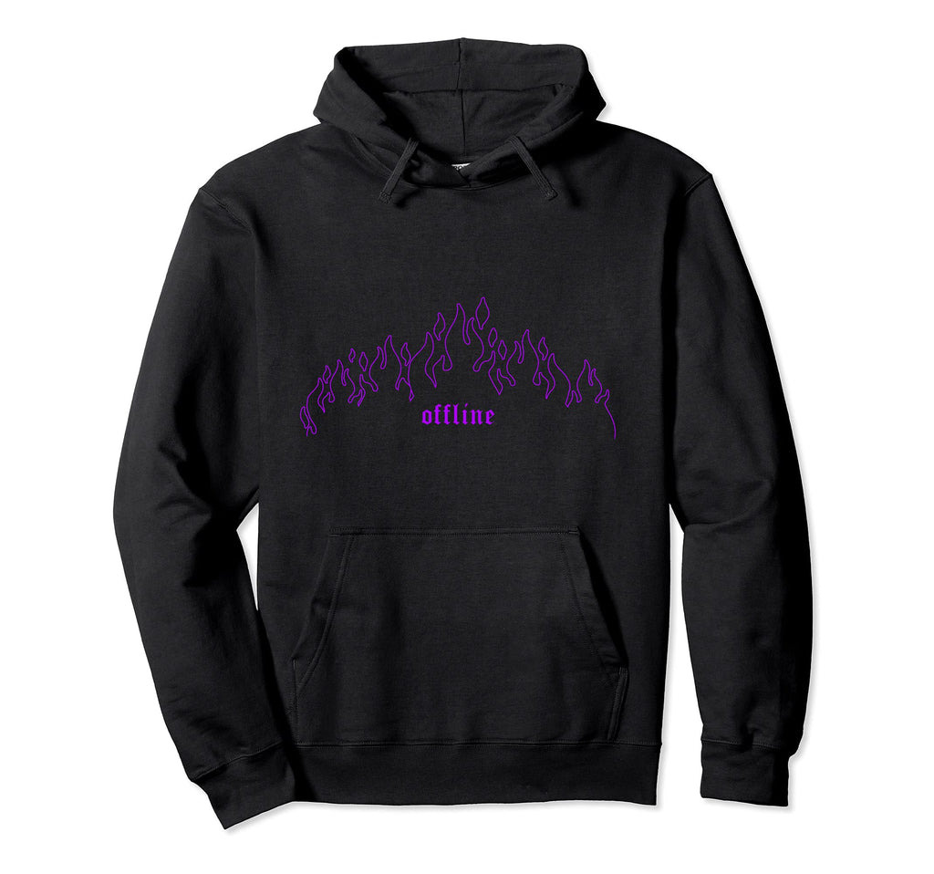 90S Grunge E E Offline Purple Hoodie - Casual Everyday Wear Men Women - T-Shirt, Sweatshirt, Hoodie
