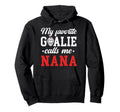 Proud Ice Hockey Goalie Nana Hockey Keeper Hoodie - Novelty Apparel Unisex - T-Shirt, Sweatshirt, Hoodie