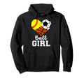 Ball Funny Softball Soccer Basketball Hoodie - Custom Art Print for Adults - T-Shirt, Sweatshirt, Hoodie
