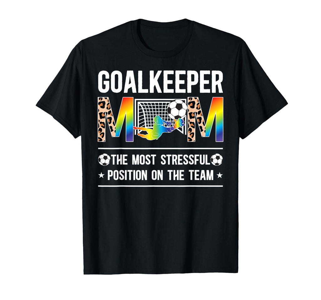 Soccer Goalkeeper Mom Leopard Mother T-Shirt - Graphic Print for Adults - T-Shirt, Sweatshirt, Hoodie