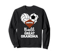 Ball Great Grandma Heart Volleyball Sweatshirt - Custom Art Print Unisex - T-Shirt, Sweatshirt, Hoodie