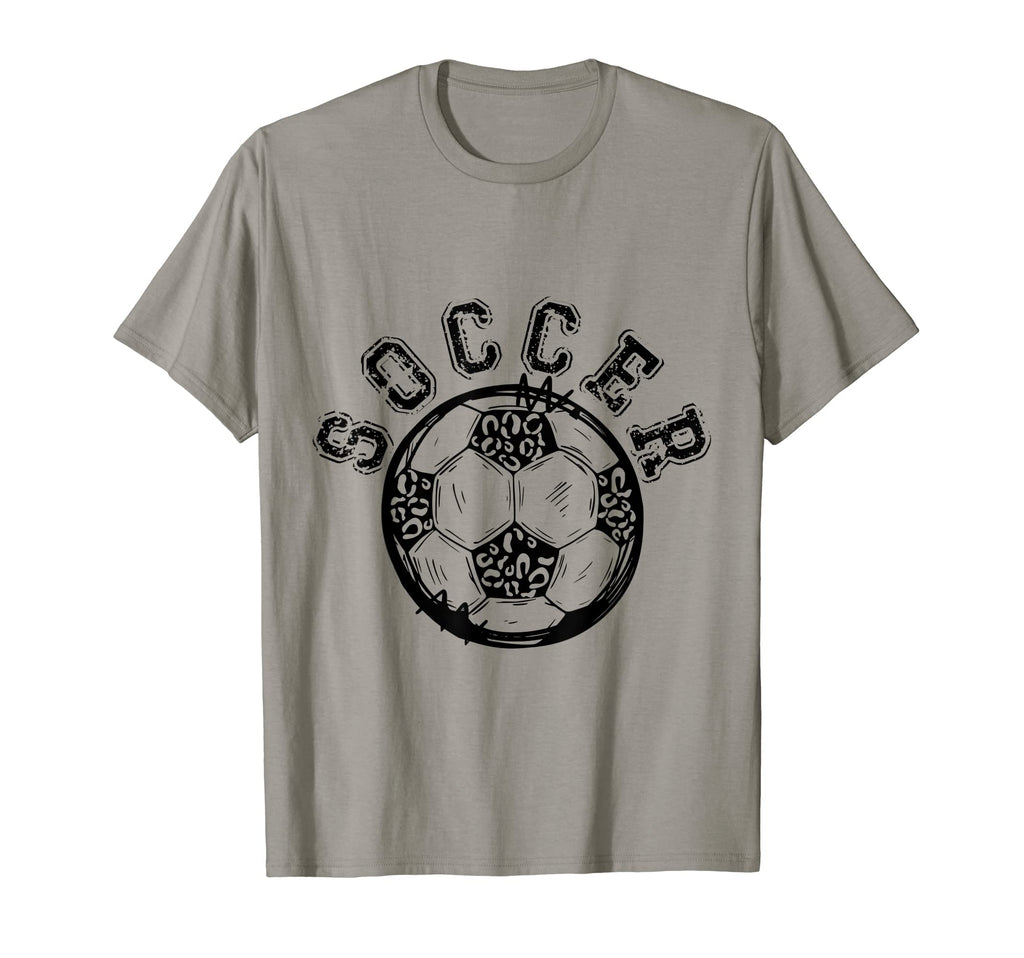 Soccer Leopard Cheetah Trendy T-Shirt - Novelty Apparel Unisex - T-Shirt, Sweatshirt, Hoodie