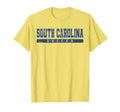South Carolina Soccer Blue Text T-Shirt - Custom Art Print Men Women - T-Shirt, Sweatshirt, Hoodie