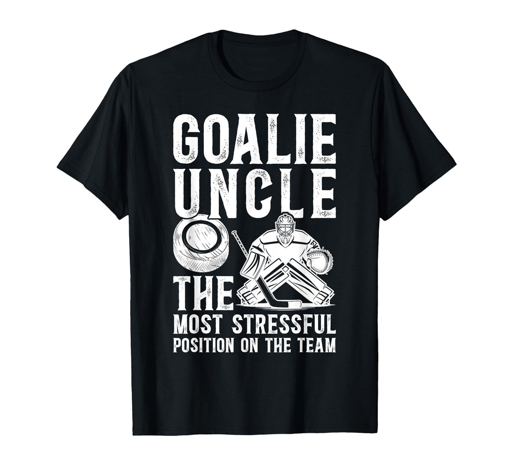 Funny Hockey Goalie Uncle Hockey Keeper T-Shirt - Graphic Print Unisex - T-Shirt, Sweatshirt, Hoodie