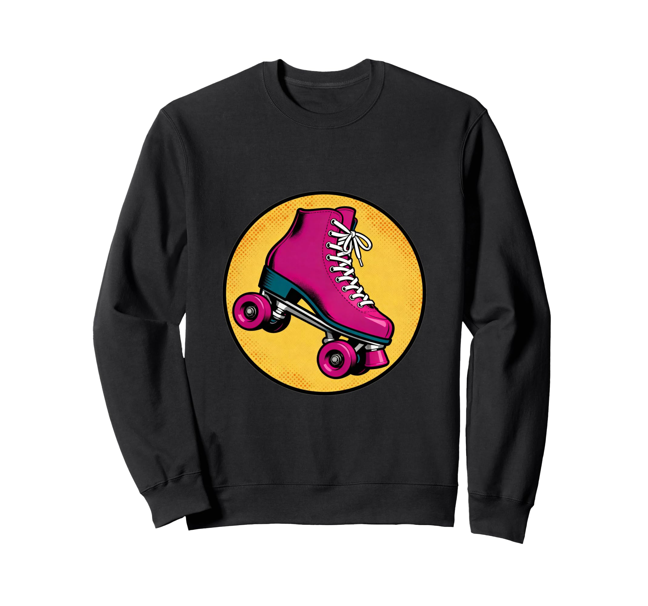 Roller Skates 80S Pop Art Sweatshirt - Custom Art Print Unisex - T-Shirt, Sweatshirt, Hoodie