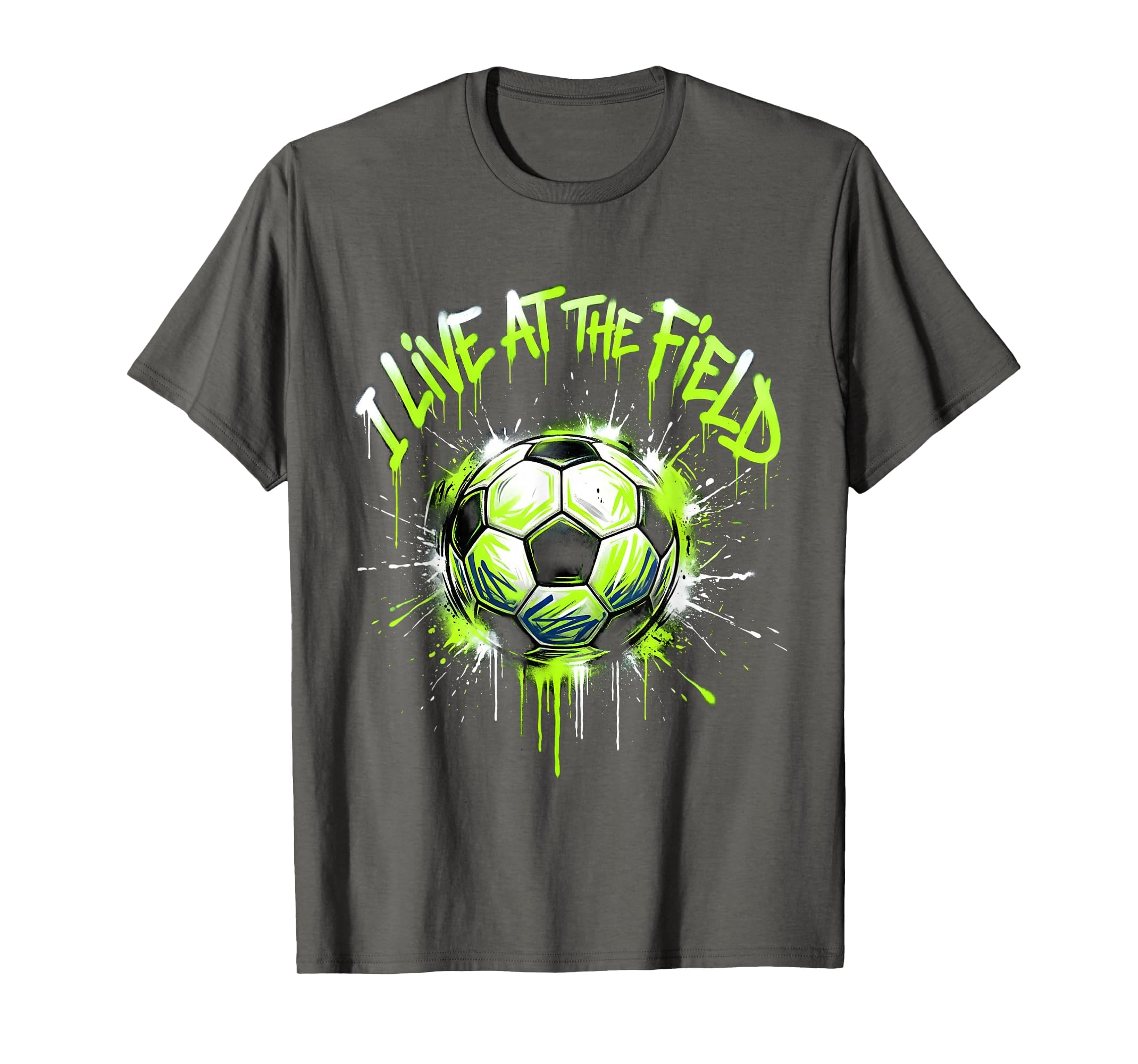 I Live Field Soccer Mom T-Shirt - Unique Graphic for Adults - T-Shirt, Sweatshirt, Hoodie