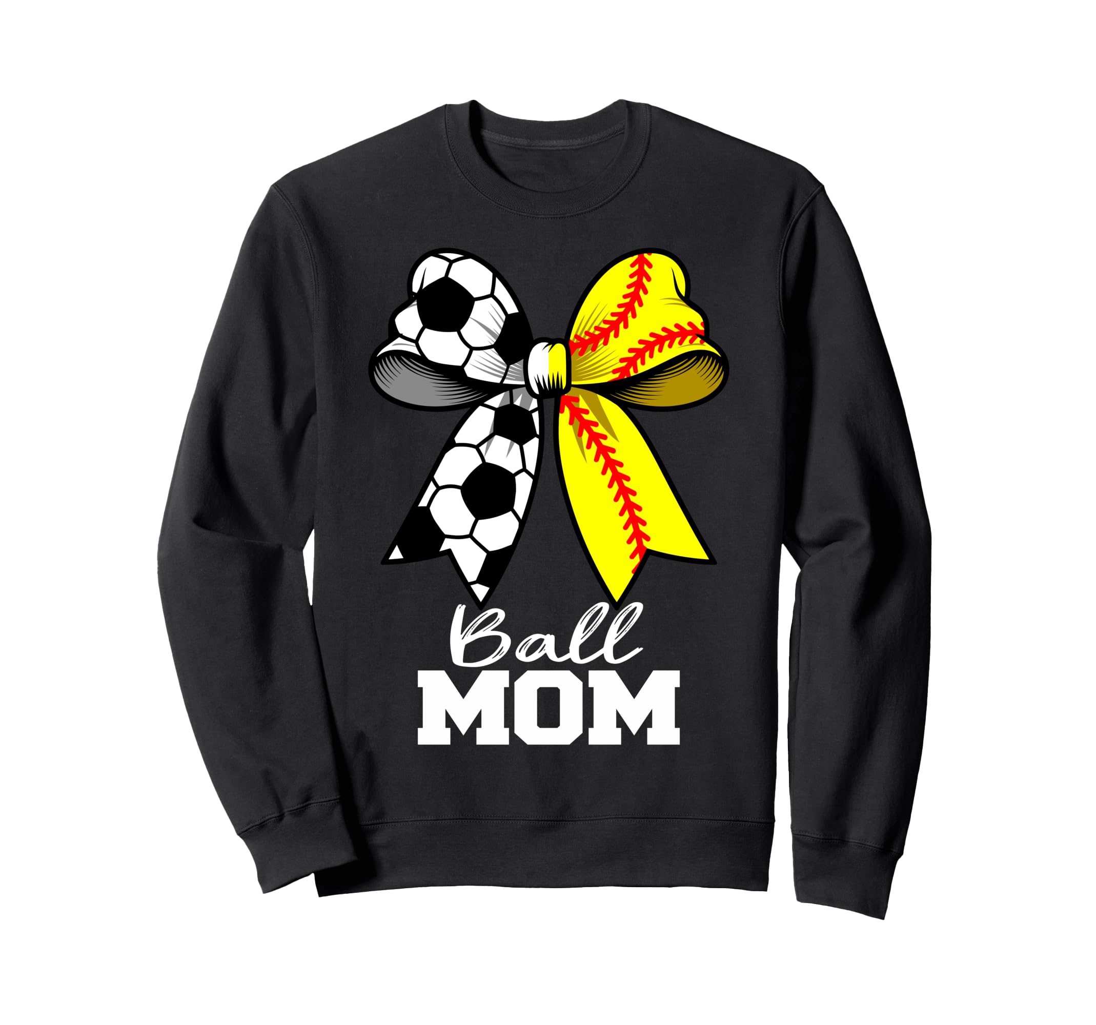 Ball Mom Soccer Softball Mom Coquette Sweatshirt - Streetwear Style Unisex - T-Shirt, Sweatshirt, Hoodie
