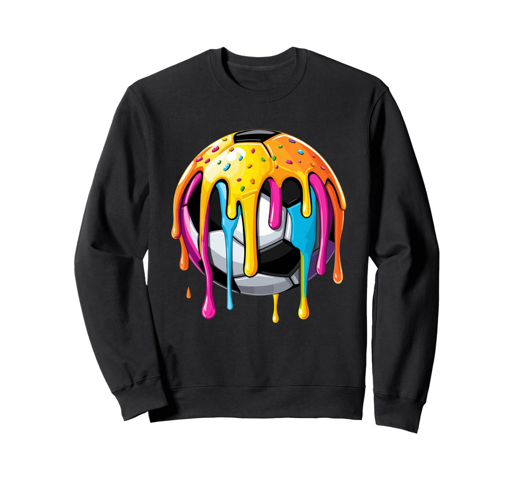 Colorful Soccer Accessories Drip Vibe Hoodie - Graphic Print for Adults - T-Shirt, Sweatshirt, Hoodie