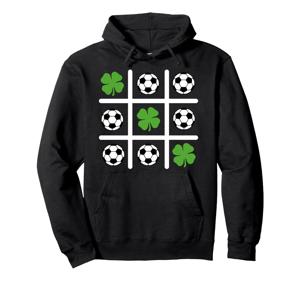 St Patricks Day Tic Tac Toe Soccer Hoodie - Trendy Graphic for Adults - T-Shirt, Sweatshirt, Hoodie